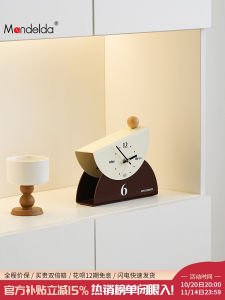 Đồng Hồ Trang Trí Phòng Khách Sang Trọng MANDELDA Giá Để Đồ TV Đồng Hồ Bàn Trang Trí Nhà Bằng Acrylic Kiểu Dáng Sáng Tạo