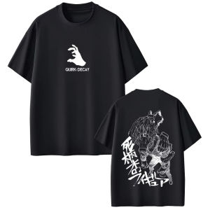Bandai | Anime My Hero Academia Shigaraki Tomura T-shirt Men Women Casual High Quality Cotton T Shirts Man Cartoon Manga Cosplay T-shirts