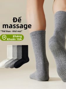 Anti-Sweat Shock-Absorption Massage Middle-Calf Socks