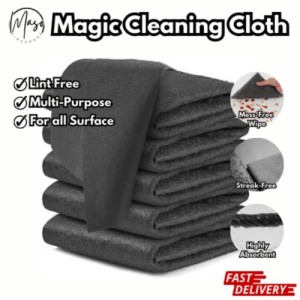 Microfiber Cleaning Cloth – No Lint Streak-Free Quick Dry Magic Towel for Car Glass & Kitchen