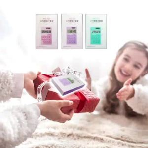 Basic Calculator Desktop Cute Pocket Size Calculators for School Office Home (Purple)