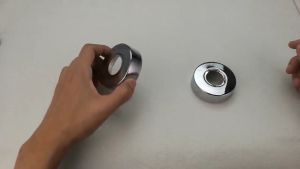 1 Pc Shower Faucet Decorative Cover - Chrome Finish - Stainless Steel - Water Pipe Wall Covers - Bathroom Accessories