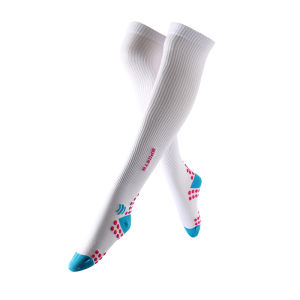 High-Tube Fitness Sports Socks Womens Yoga Anti-Slip Running Pressure Compression Long Tube Tennis Thin Leg Muscle Socks