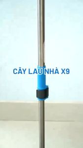 Cây lau nhà X9 Saigoncook cây lau siêu nhẹ bông lau thấm hút dùng được cho tất cả các bộ lau nhà xoay 360 độ