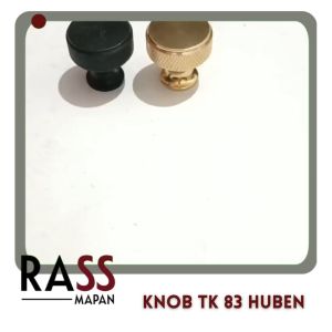 Tarikan Knob Laci Lemari Huben TK - 83 Alumunium Hitam Gold