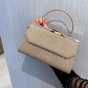 Princess Style Handbag Evening Bag Work Bag DJ Bag Night Club Handheld Bag KTV Technician up Clock Bag Soft Square Shoulder Bag