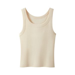 THREEGUN | Pure Cotton Seamless Slim Fit Vest For Women Three Gun Brand Comfortable Cool Feeling Ribbed Fabric One Piece Design Versatile