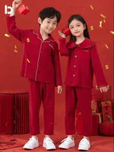 batubatu | Autumn and Spring Zodia Year Red Childrens Sleepwear