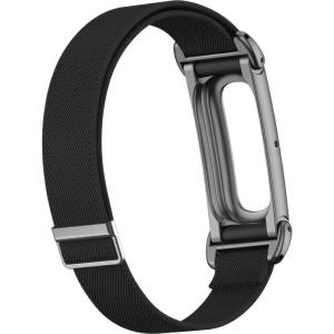 Metal Case Plain Nylon Weave Strap Stepless Adjustable Elastic Braided Band For Google Fitbit Air Fitness tracker Wristband