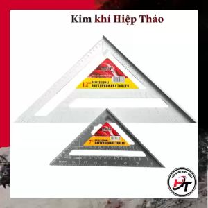 Thước ke góc vuông nhôm đúc eke tam giác đo góc đa năng 45 độ MAYA 7" và 12" TTG-N-MAYA