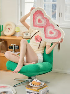 Water Absorbent Bathroom Mat Door Mat Anti-Slip Plush Carpet Home Use Simple Style Pink Girl Heart Bathroom Floor Rug