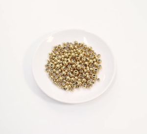 10-100pcs/lot 2-10mm High Quality Stainless Steel Beads Gold Big Hole Loose Spacer Round Beads For DIY Bracelet Necklace Jewelry