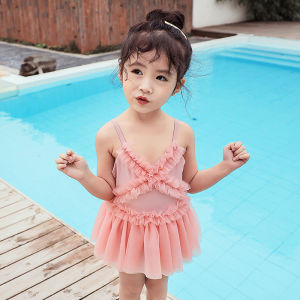 CHUXIU | Cute Princess Mesh One-Piece Childrens Swimsuit