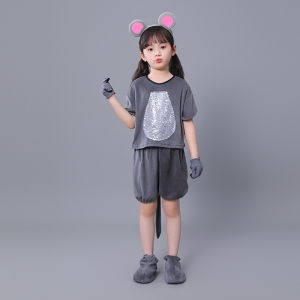 Childrens Performance Costume Cute Animal Mouse Outfit Dance Skirt Cat And Mouse Night Eating Mouse Toddler Size