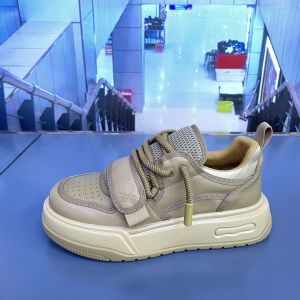 Mens Retro Clown Shoe Comfortable Low Top Casual Sneakers Magic Tape Versatile Slip-On Trendy Flat Heel Spring Autumn Shoes