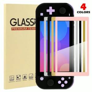 Miếng Dán Bảo Vệ Màn Hình Bằng Kính Cường Lực 4 Màu Cho Switch Lite HD Phim Bảo Vệ Chống Trầy Xước Trong Suốt Với Thiết Kế Hoạt Hình Dễ Thương Phụ Kiện Chơi Game