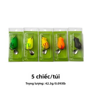 ShareShark | Mồi Câu Cá Giả ShareShark 5 Chiếc Mini Mouse Leiwa Có Nhũ Móc Đôi Chất Liệu Mềm Chuyên Dùng Cho Cá Đen Câu Biển Sông.