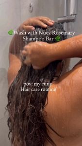 Nuez Naturals Rosemary Coco Shampoo Bar