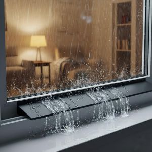 1.1M Windproof Seal Strip TPE Windows Water Retaining Strips Heat Cold-resistant Sliding Window Weather Strip Easy Installation