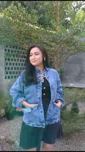 JAKET JEANS WANITA - Jaket BIGSIZE Jeans Oversize - Jaket OVERSIZE Model Terbaru