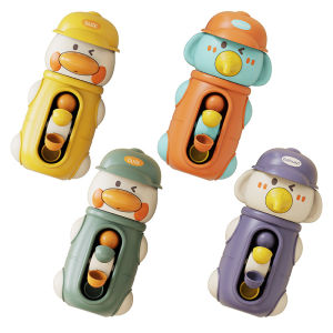Bao bath becomes a "water park" in seconds! Cartoon duck duck elephant spin waterwheel sucker turn toy cute shape smart rotation play in the water joy directly full!