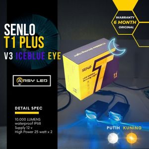 Mini Laser Senlo T1 Plus V3 Iceblue EYE: Foglamp Lampu LED Motor Kabut Sorot 25W
