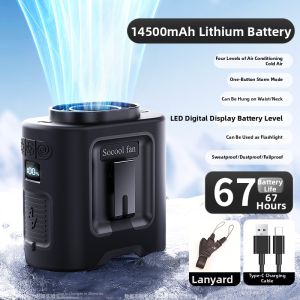 GUANQU | Cooling Portable Waist-Hanging Fan Small Handheld Long Battery Life