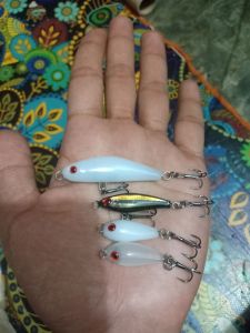 (1set 4pcs) lure swimer hampala umpan pancing minow singking cocok untuk segala ikan air keruh jernih