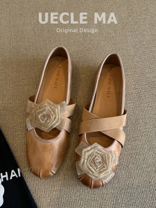 MASHUJIA | Soft Leather Flat French Ballet Shoes