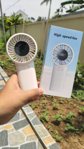 Quạt cầm tay HX62 tích hợp pin sạc 6000mAh 5 tốc độ gió màn hình hiển thị sạc