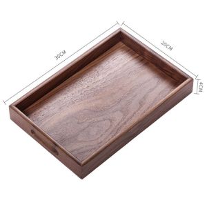 Japanese Walnut Wood Tea Tray