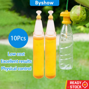 Byshow 10PCS 2ml Fruit Fly Attractant bees fruitfly insect Trap Bait Beekeeping Beehive Tool Killer Swarm perangkap lalat buah perangkap lebah jaring kelawar kepala penyembur racun 果蝇引诱剂 果蝇捕捉器 捕蜂器