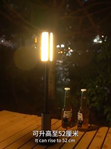 Camping Light Folding LED Bright 3 Sided Lamp Telescopic Flashlight for Hiking Camping Fishing and Travel