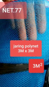 JARING POLYNET BIRU 3 METER PERSEGI/Jaring bangunan/Jaring proyek/Waring biru/Safety net biru