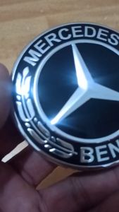 Logo mâm xe Mercedes Chụp mâm xe Mercedes Logo chụp Lazang xe Mercedes. (Loại 75mm) LogoMecden75