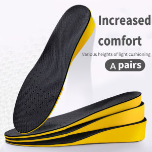 【Free Shipping】Height Increase Insoles for Women Men Invisiable Boost 1.5-3.5cm Breathable Orthopedic Elevator Insoles Shock Absorption Pads