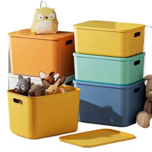 Tủ Đựng Đồ Bằng Nhựa Macaron 4 Hộp Đựng Đồ Dùng Gia Đình Đồ Chơi Snack Nhà Bếp Tủ Đựng Đồ Sách Tủ Đựng Đồ Dùng Đa Năng