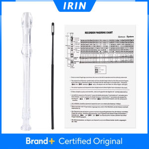 IRIN 8 Hole Recorder Flute G Key Plastic Musical Instrument Beginner Flute Woodwind Instruments Kids Gifts with Cleaning Stick