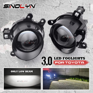 H11 ไฟตัดหมอก LED ไฟตัดหมอก ไฟสปอตไลท์ Toyota Vios HILUX Avanza Yaris Corolla Alphard Camry สปอตไลท์กันน้ำ 3 นิ้วเลนส์โปรเจคเตอร์กันชนหน้าอุปกรณ์เสริม