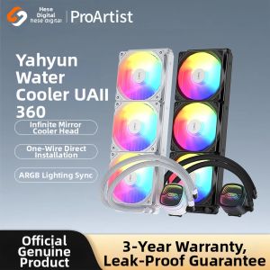 ARGB Silent Fan Infinite Mirror CPU Cooler