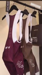 WoMen Essential BiBs : 2 Color( Brown / Purple )New Cushion เอี๊ยมปั่นจักรยานผู้หญิง 2 สีใหม่ กางเกงปั่นจักรยานผู้หญิง