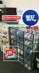 Sunnyware Shoemate Shoe Box Clear Collapsible - HARD PLASTIC ALL SIZES (Pls Read Description First)