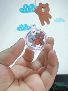 100% Authentic Line Firends Casing for Airtag Case Clear Case Anti-scratch Anti-wear Compact and Portable RXA02