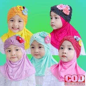 KERUDUNG ANAK TURBAN POLKA COMBI JILBAB ANAK/HIJAB ANAK/HIJAB BABY/BABY HIJAB/JILBAB BAYI/HIJAB BAYI/KERUDUNG BAYI/TOPI/JILBAB INSTAN ANAK/SCARF