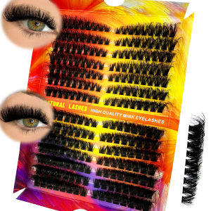 New Left+Right Cat Lashes Lash Clusters Eye End Lengthening Eyelash extensions Natural Look Wispy Thick False Eyelashes Makeup