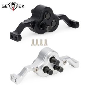 Aluminum Machined Transfer Case Gearbox With 5mm Shaft for 1/10 RC Crawler Cheater Rigs LCG Chassis Build Upgrade Parts