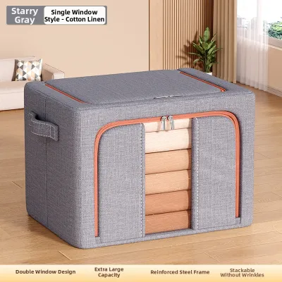 YOUNA | Foldable Thickened Linen Fabric Storage Box
