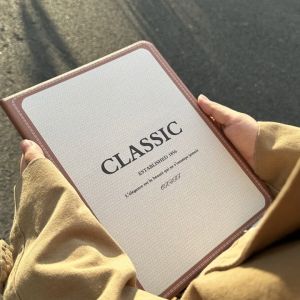 Classic เคส ipad Pro11 2024 air6 gen9/8 10.2 พื้นผิวขั้นสูง ย้อนยุค ช่องใส่ปากกา เคสไอแพด Pro12.9 22/21/20 Gen11 Air7 11 air4/5 10.9 case iPad gen10 Air3 gen6 pro11 mini7