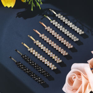 8PK One Clip Rhinestone Hair Clip Set Fashion Bangs Hair Clips Barrettes For Women Girls Hairpins Headdress Jewelry As Gifts