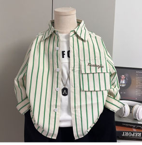 Boys Stripe Shirt New Spring Autumn Loose Korean Style